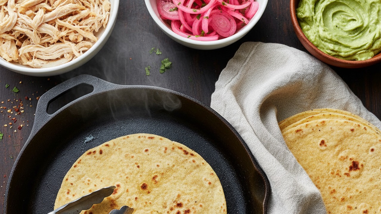 Warm the tortillas