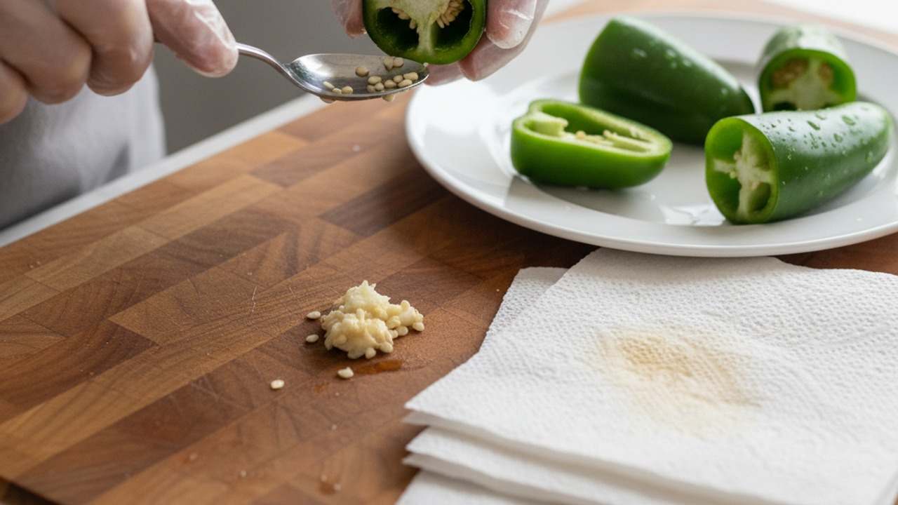 Prepare jalapeños