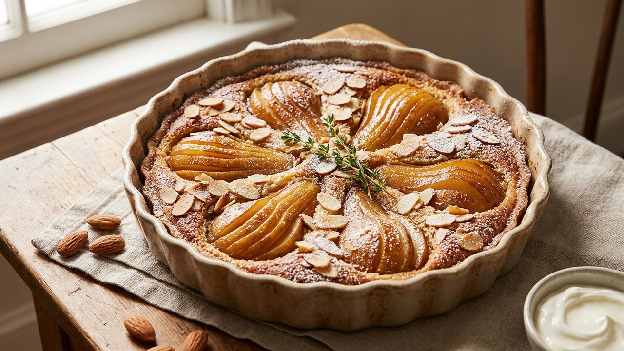 Pear Almond Frangipane Tart