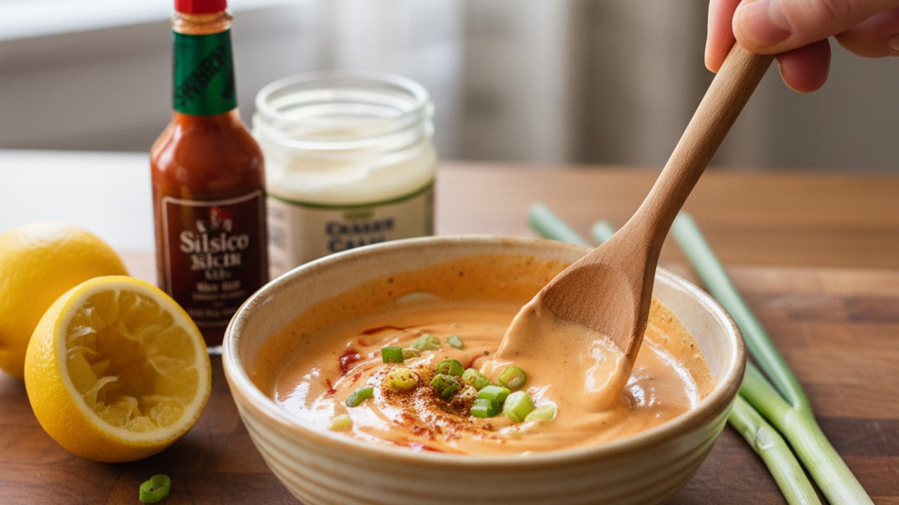 Prepare the spicy remoulade