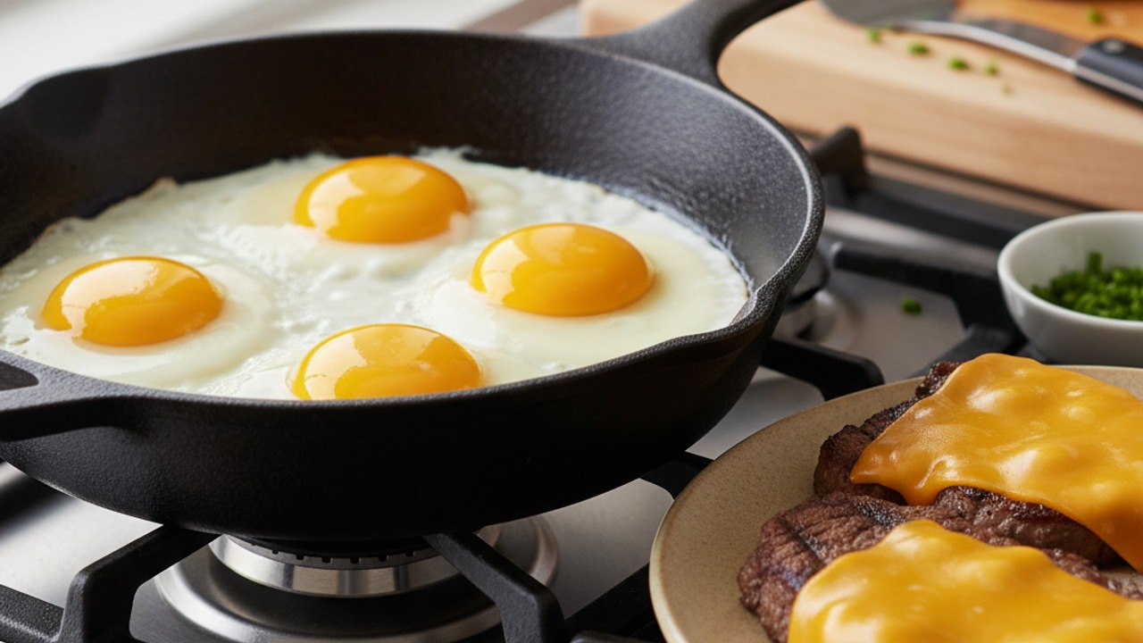 Fry the eggs