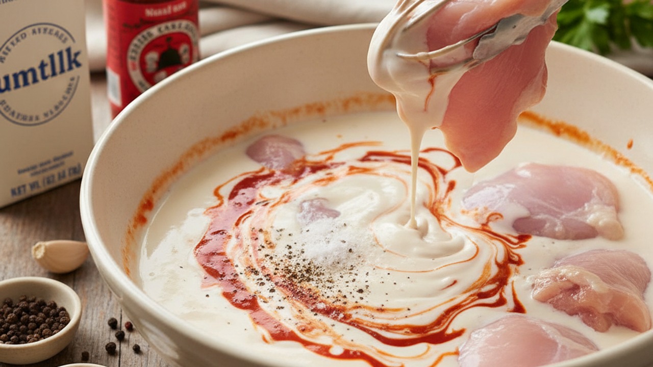 Make the marinade and combine