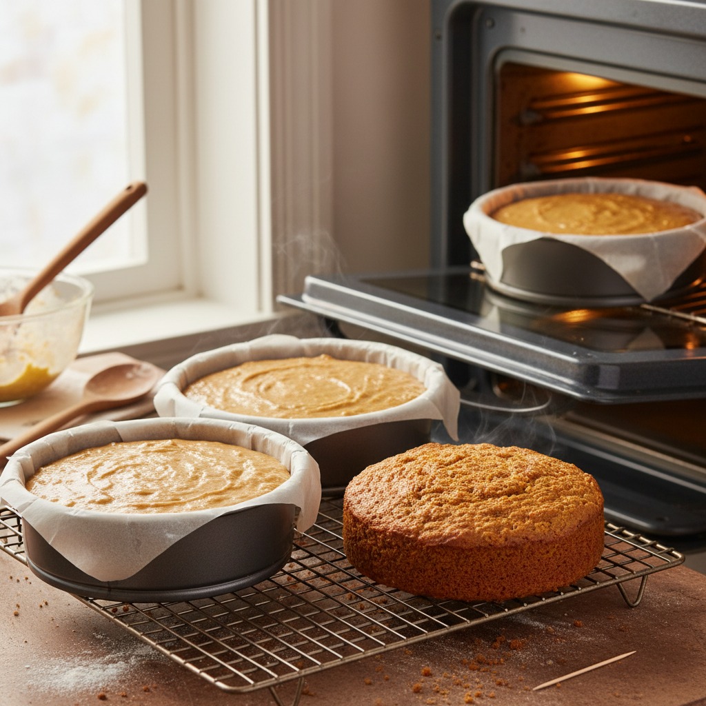 Bake and cool the layers