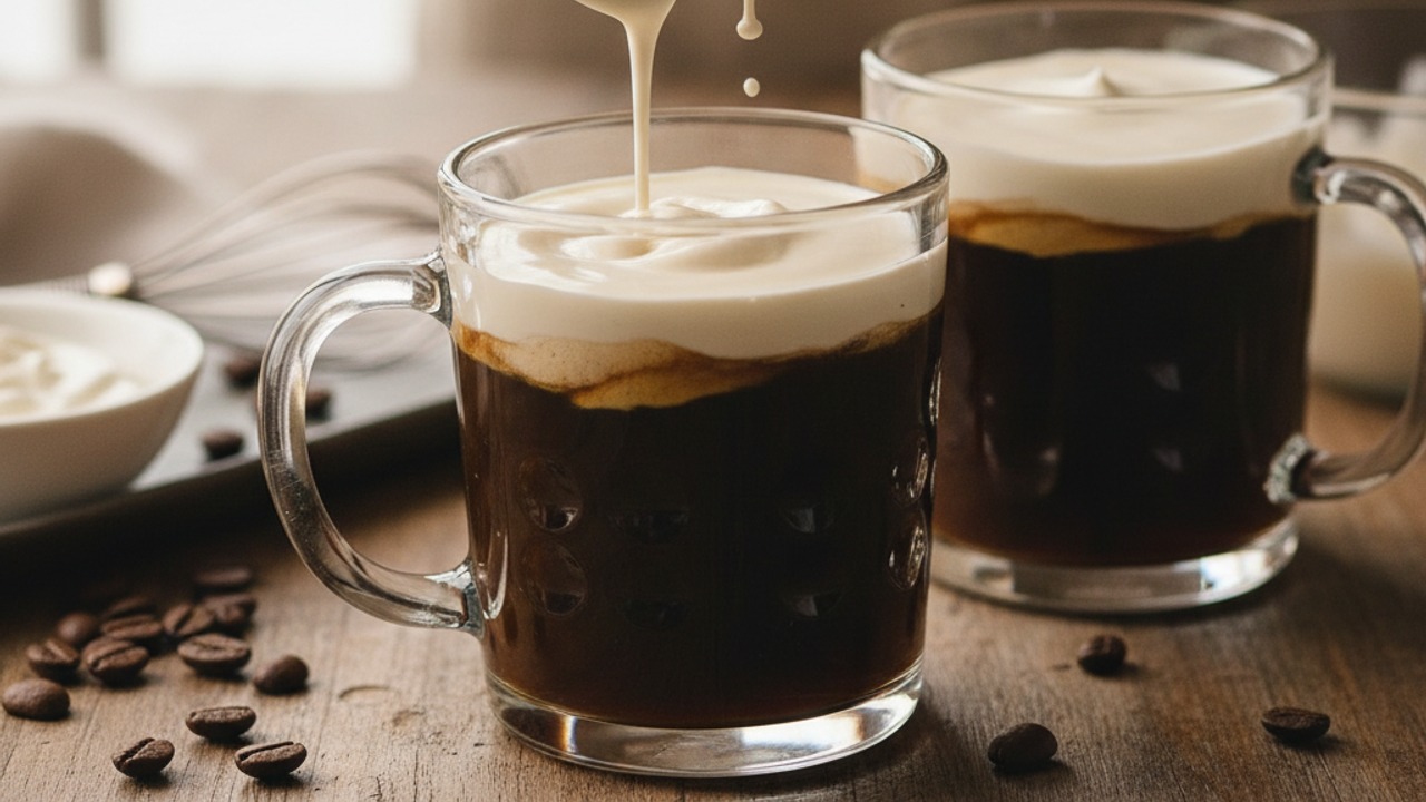 Make and float the cream