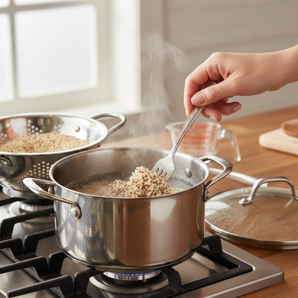 Cook the quinoa