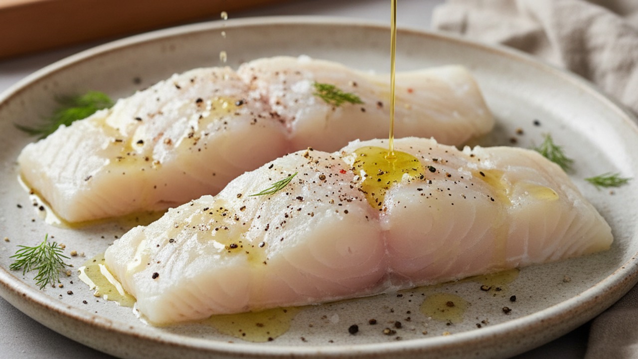 Season and marinate the cod