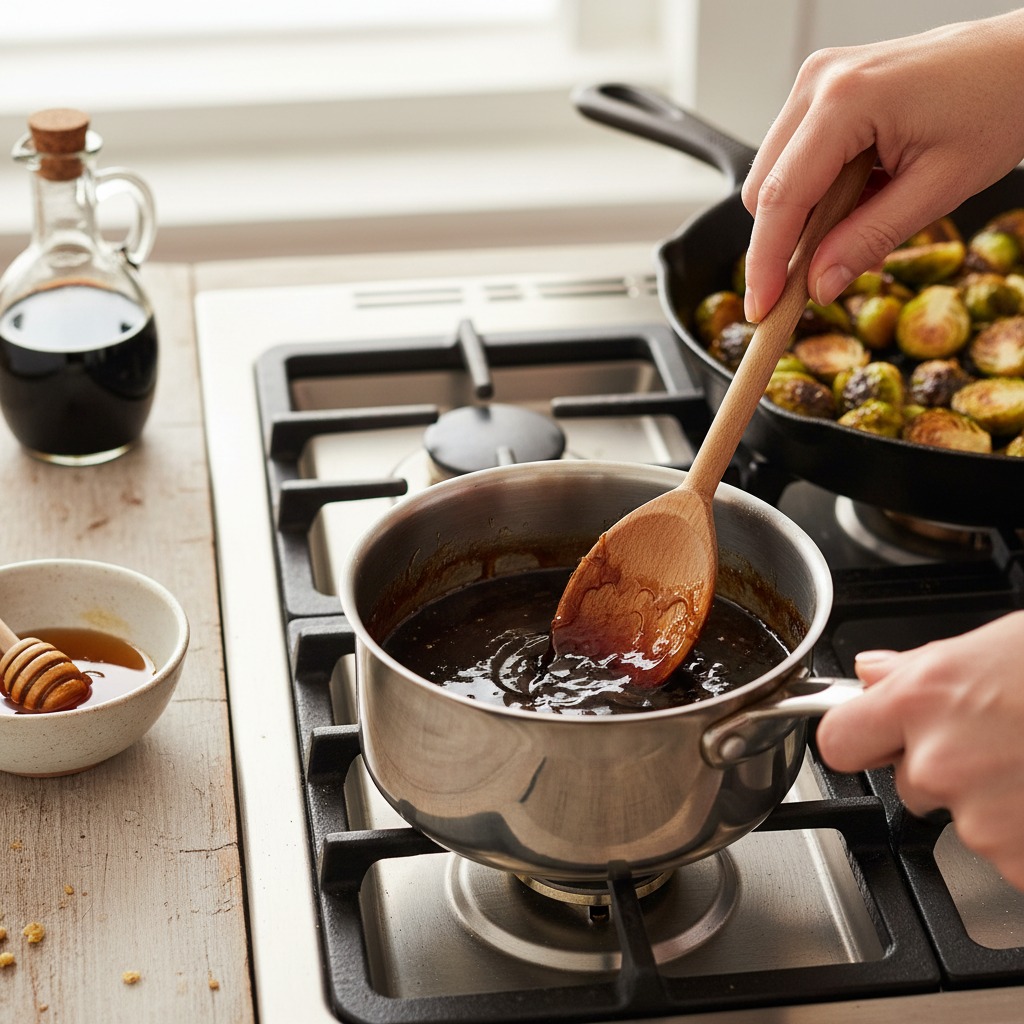 Reduce balsamic to a glaze