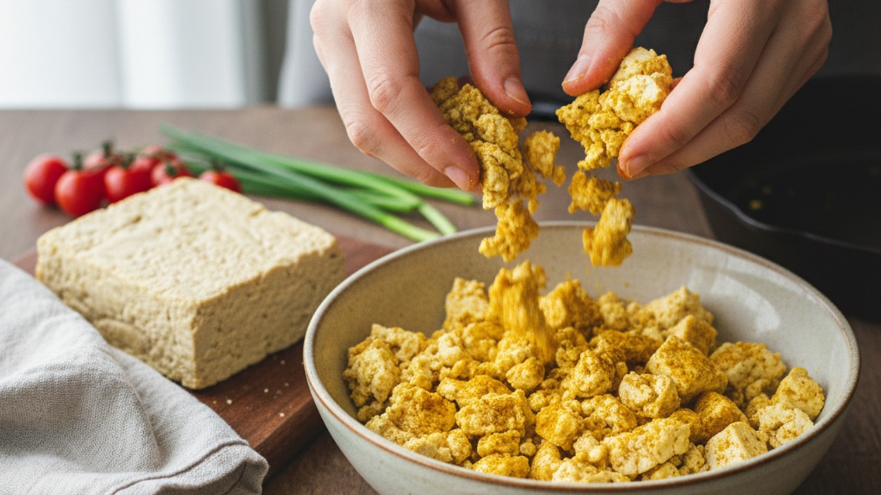 Prep and season the tofu