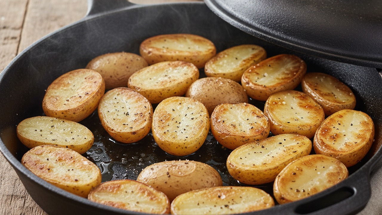 Par-cook the potatoes