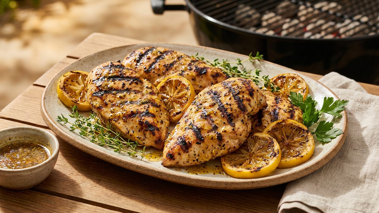 Charcoal Lemon Pepper Chicken