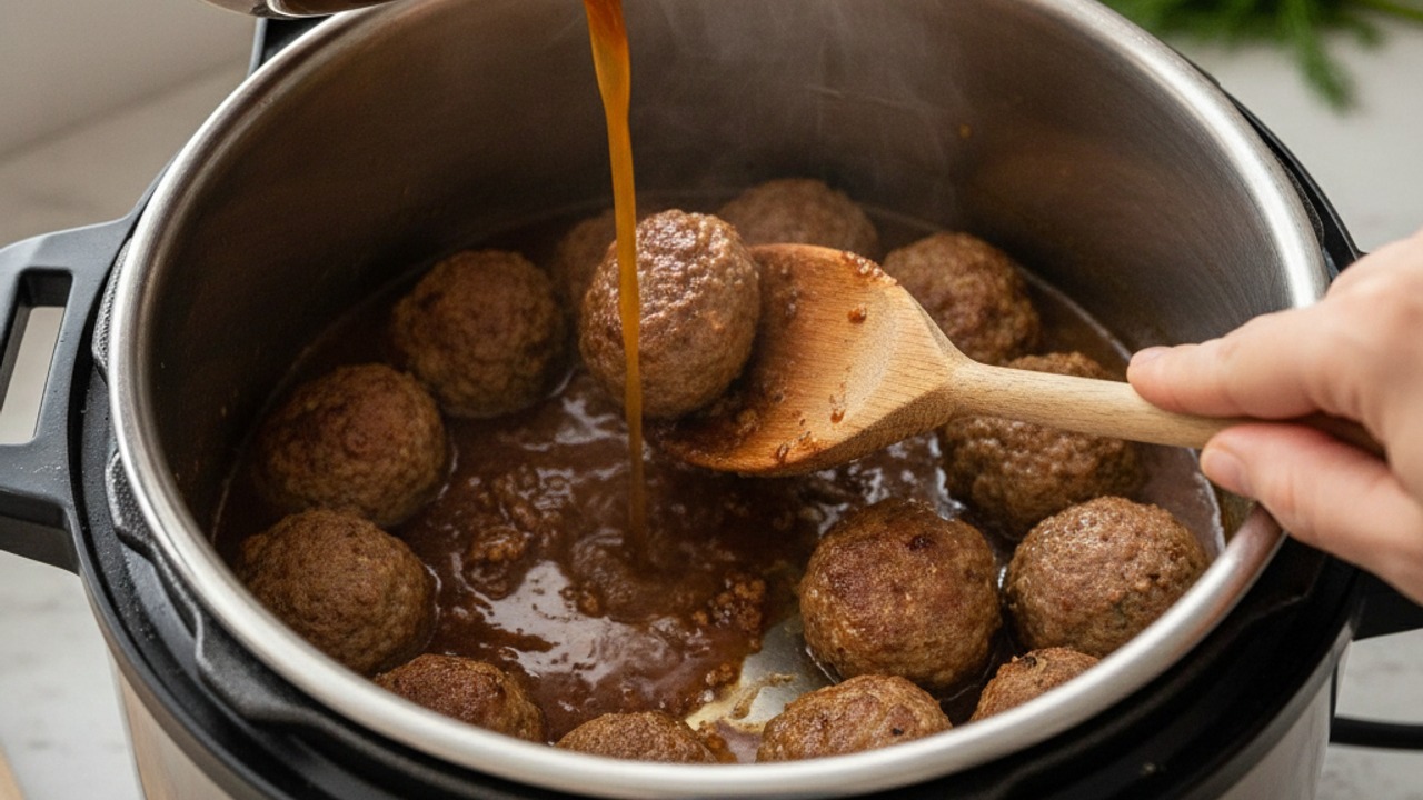 Deglaze and add broth
