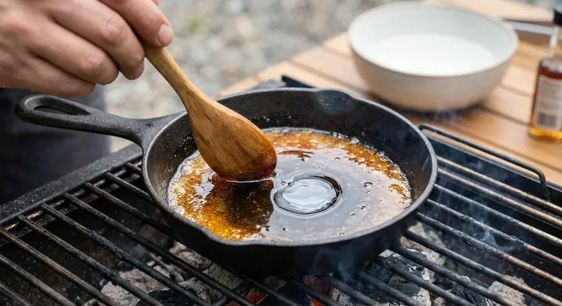 Make grilled-agave syrup