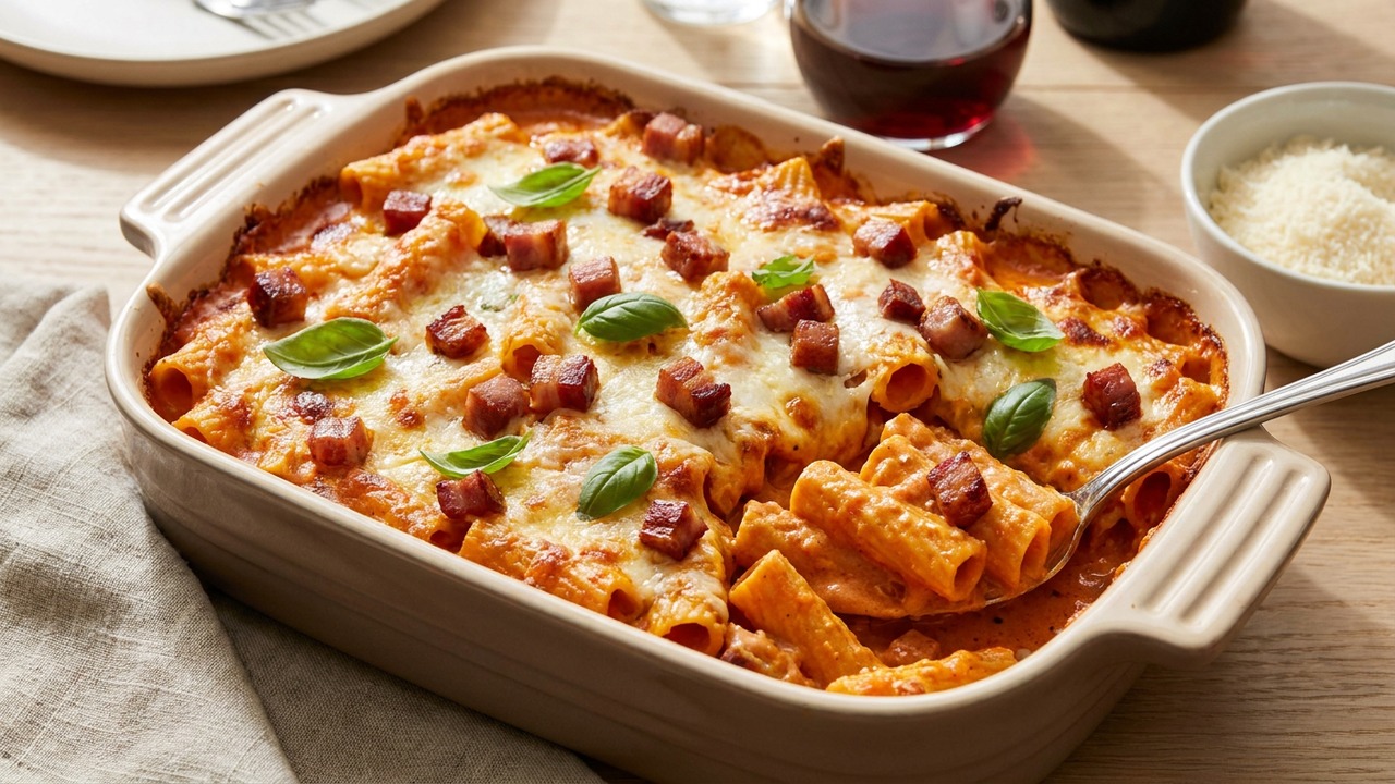 Baked Rigatoni alla Vodka