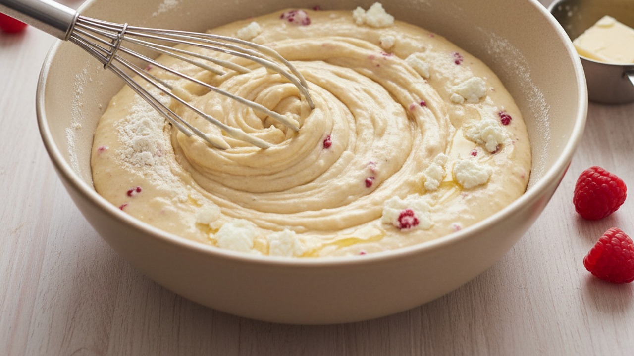 Whisk dry and wet ingredients