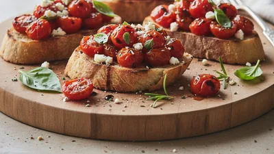 Charred Tomato Bruschetta