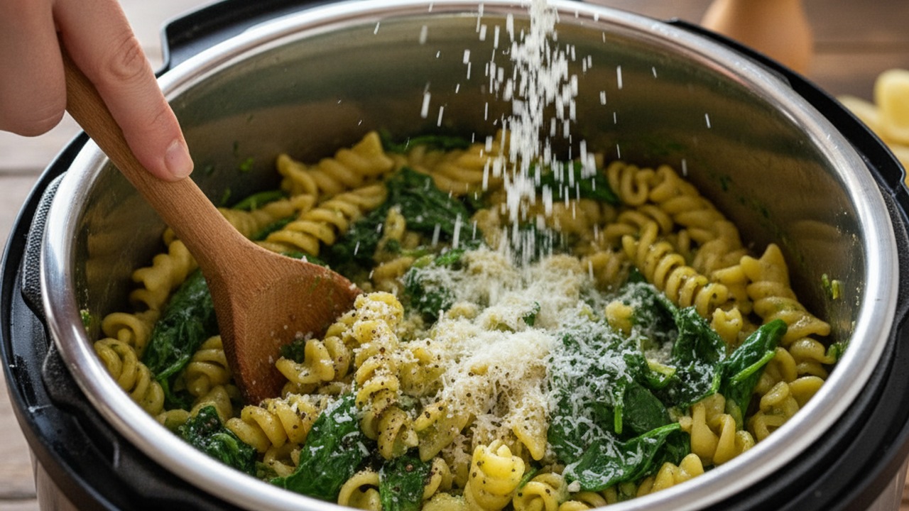 Finish with Parmesan, lemon and seasoning