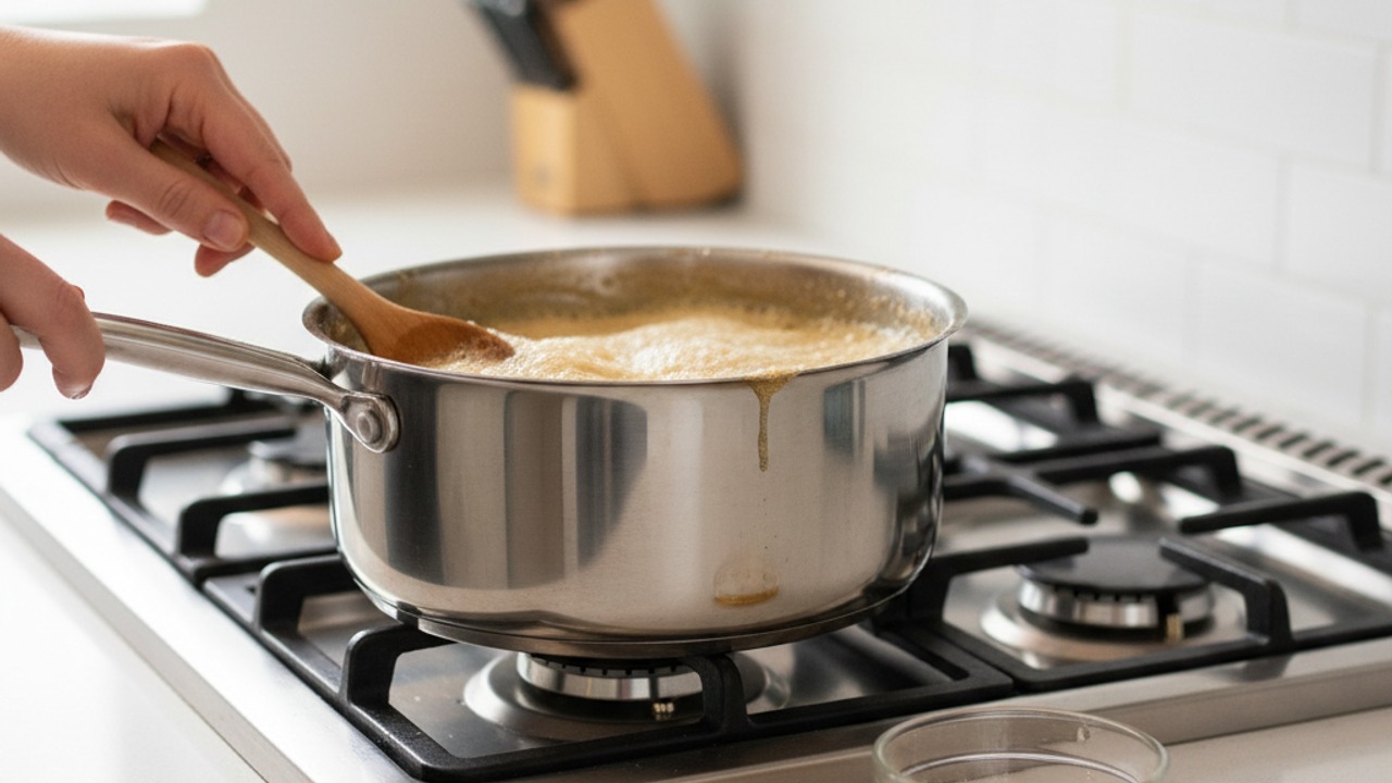 Brown the butter and make the caramel