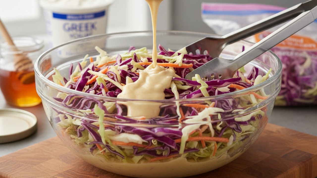 Make the honey slaw