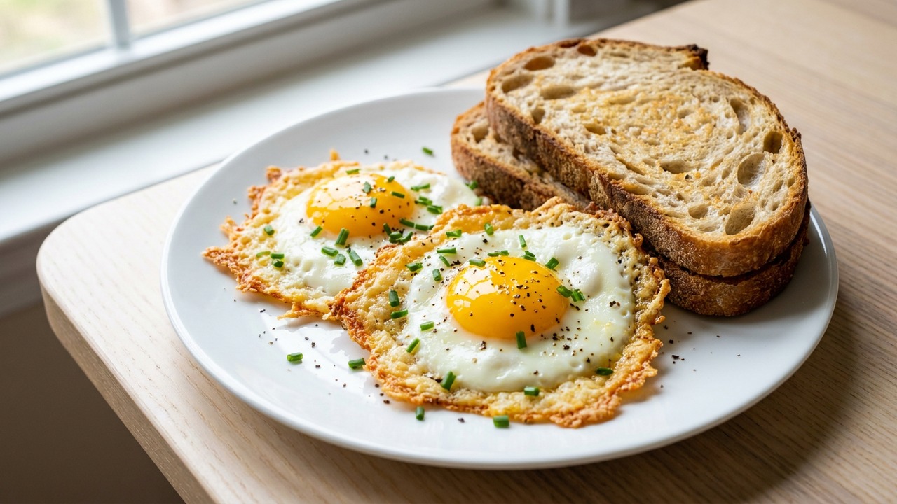 Parmesan Crusted Jammy Eggs