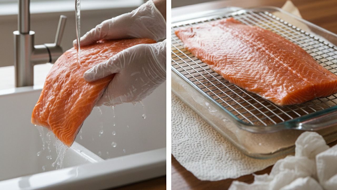 Rinse and dry to form a pellicle