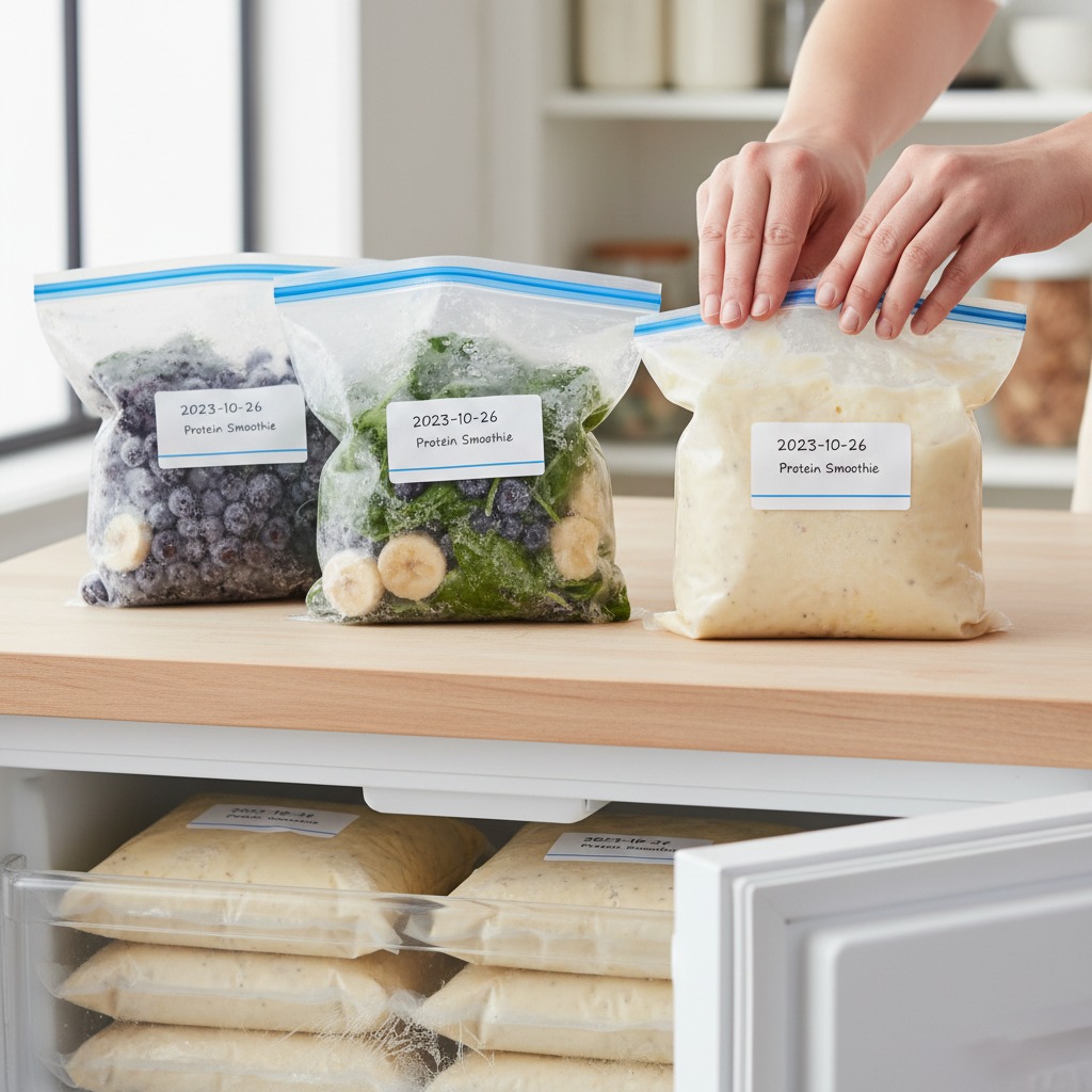 Seal, label and freeze