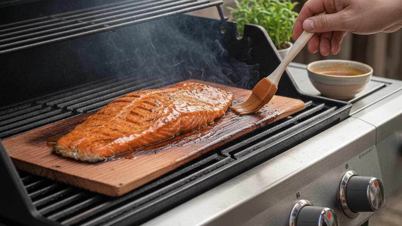 Grill gently until just cooked through