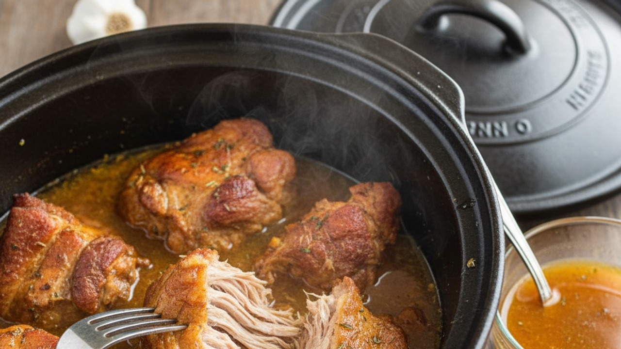 Slow-cook until very tender