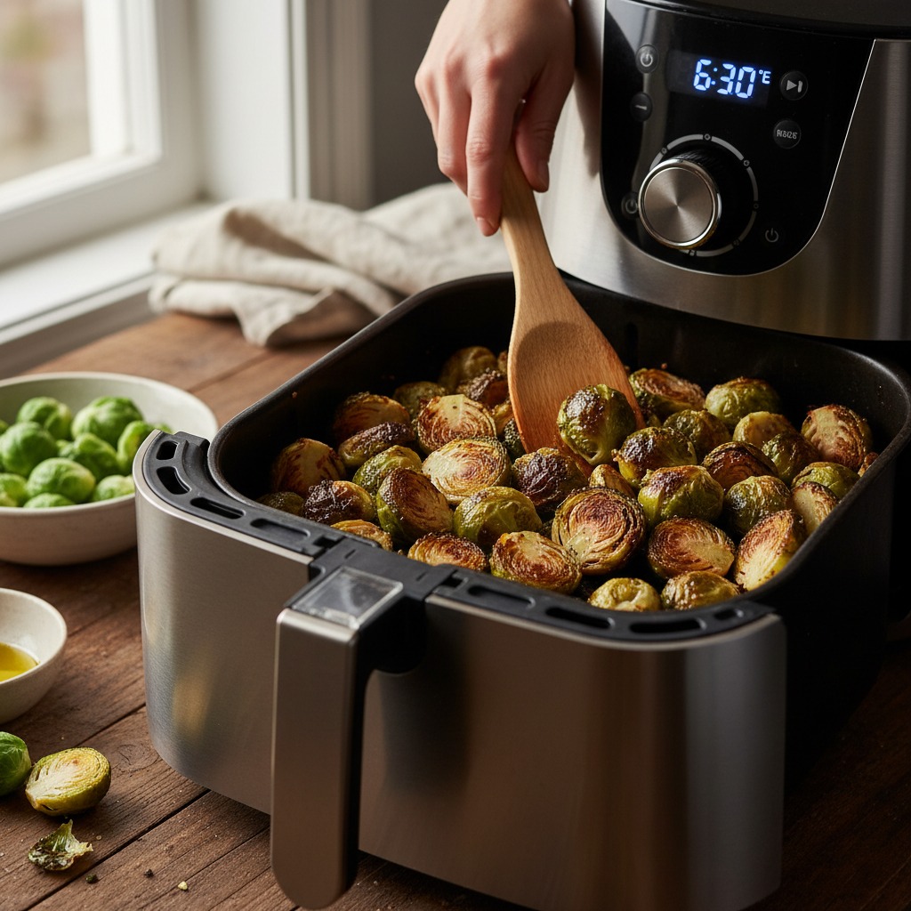 Air fry until crisp and caramelized