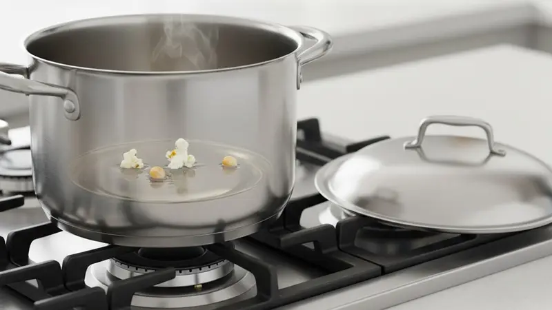Pop the kernels on the stovetop