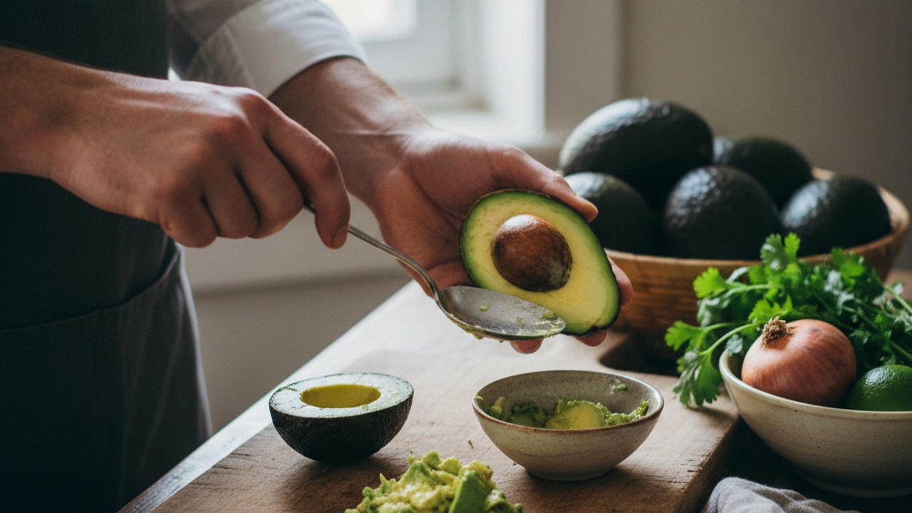 Prepare the avocados