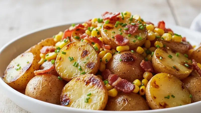 Smoky Grilled Potato Salad with Crispy Bacon & Dijon Vinaigrette