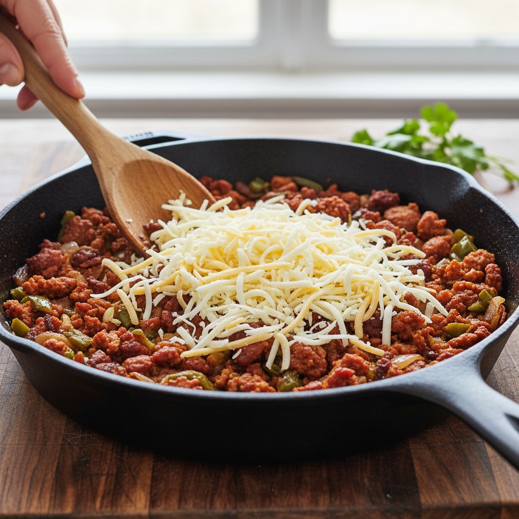 Assemble in a cast-iron skillet