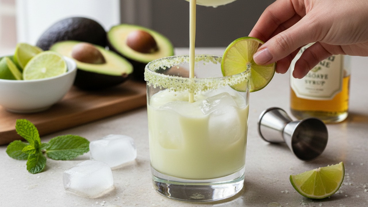 Adjust, pour, and garnish