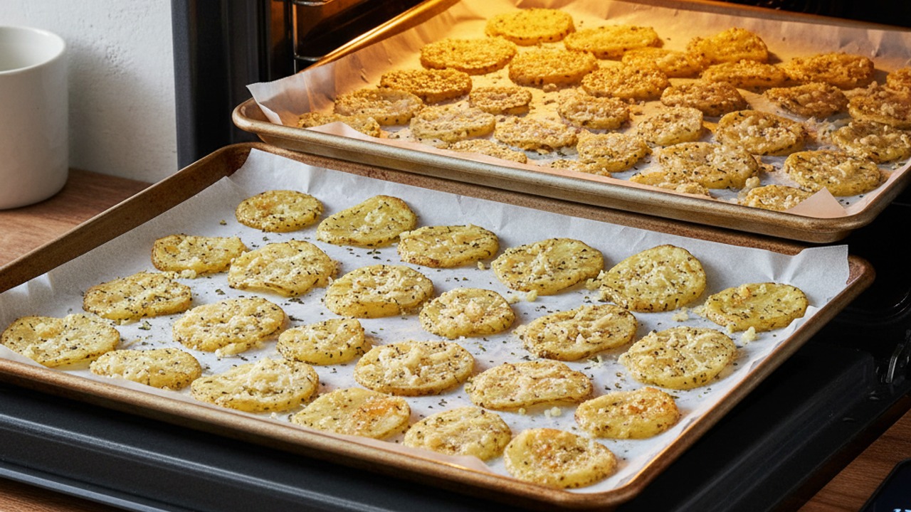 Arrange and bake until crisp