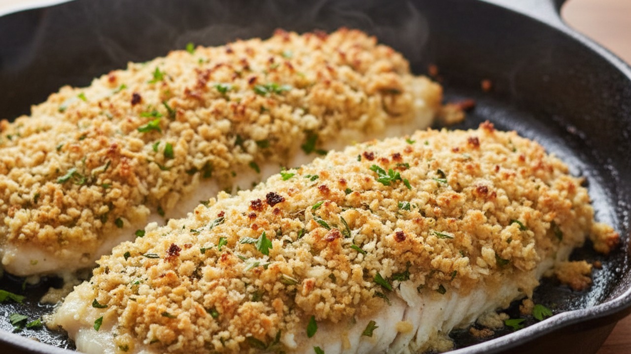 Bake then broil for extra crunch