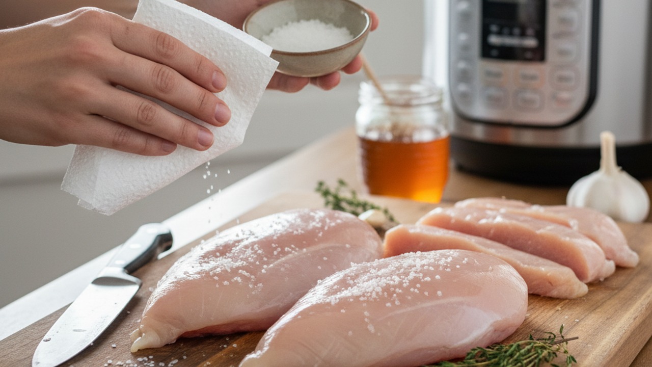 Prep and season the chicken