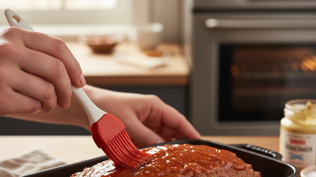 Prepare and apply the sticky glaze