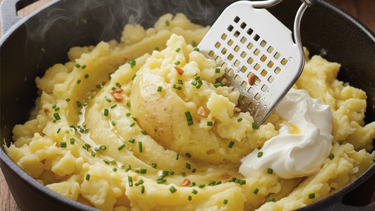 Drain, return to pot, and warm the dairy