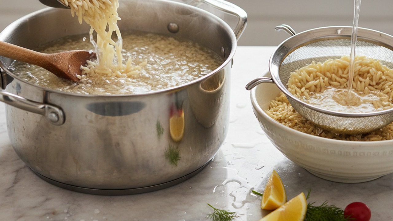 Cook the orzo