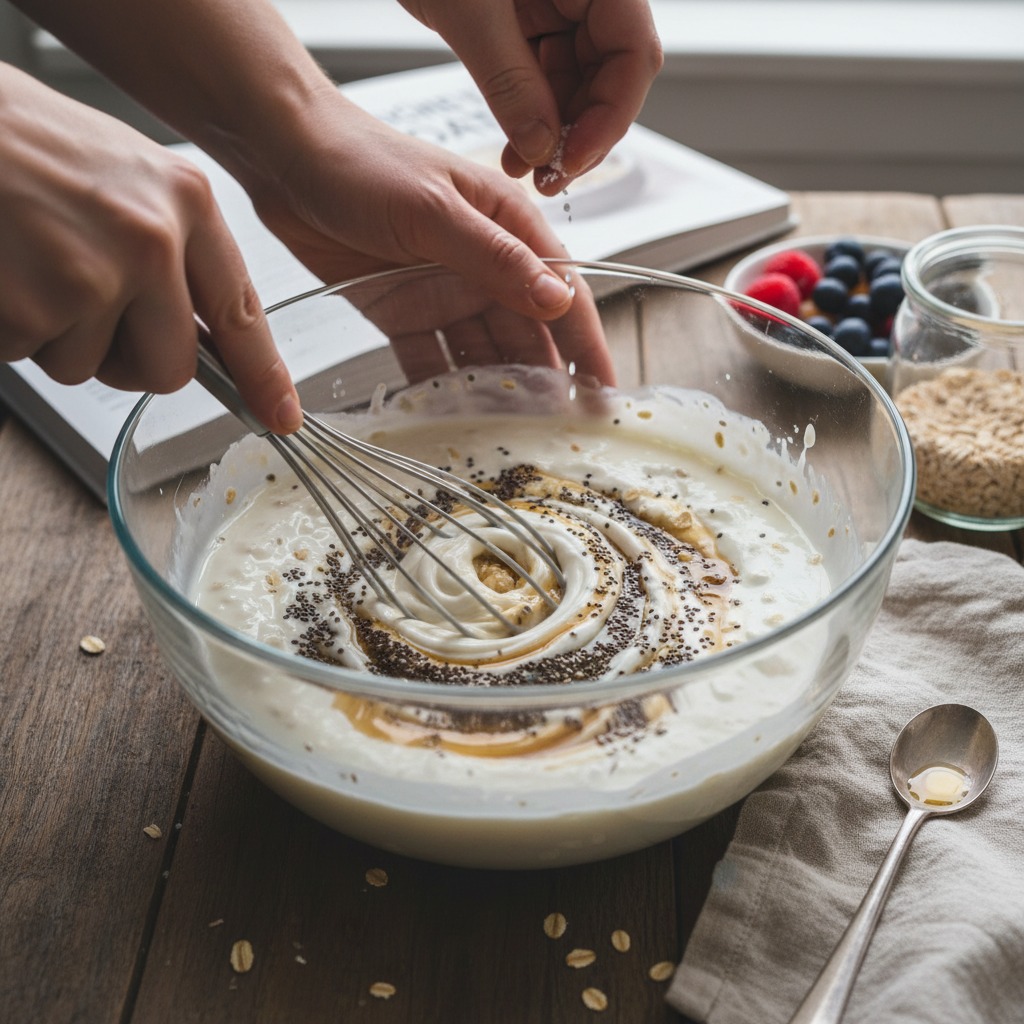 Mix the oat base
