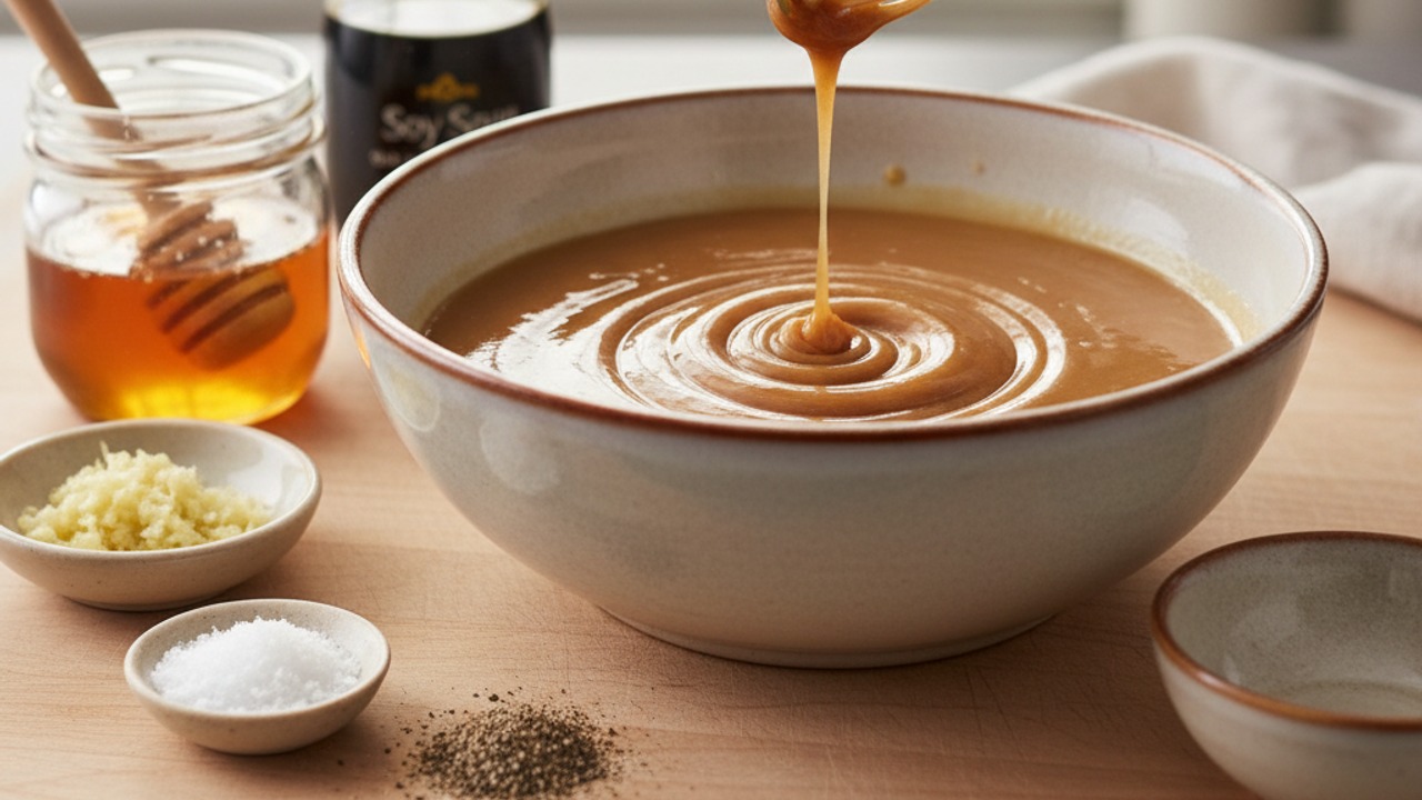 Make the honey-garlic sauce
