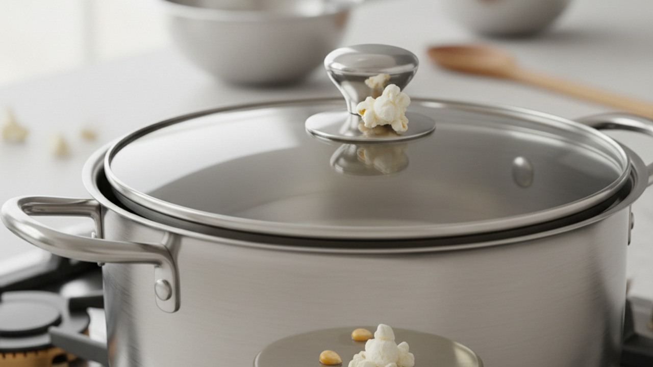 Stovetop pop the kernels