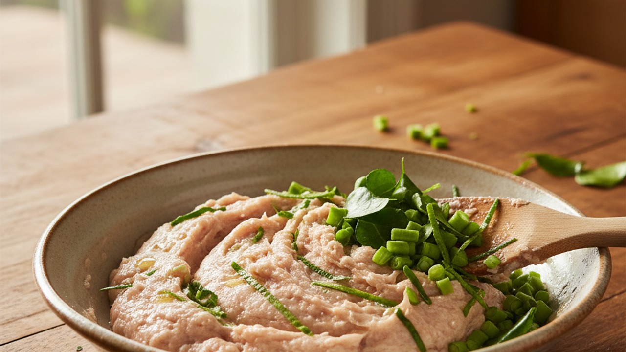 Fold in herbs and beans