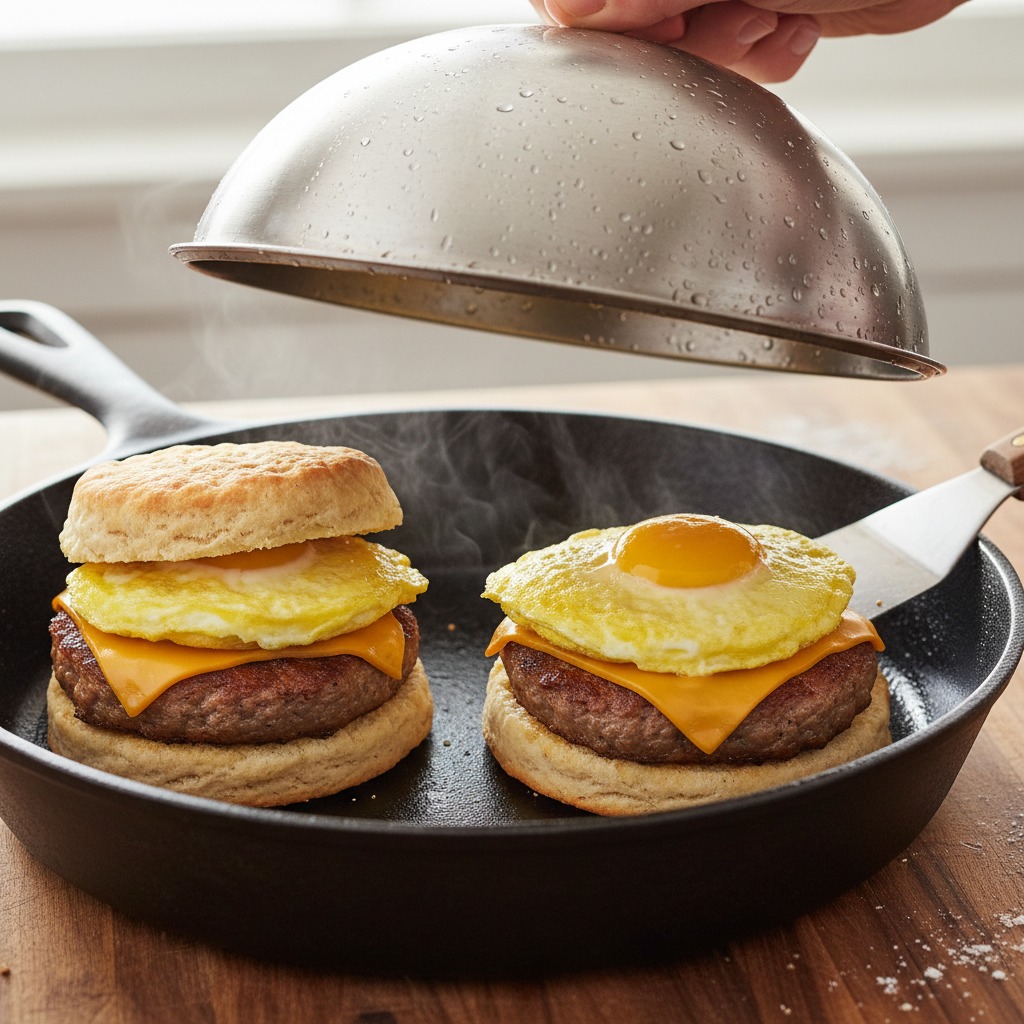 Assemble and melt the cheese