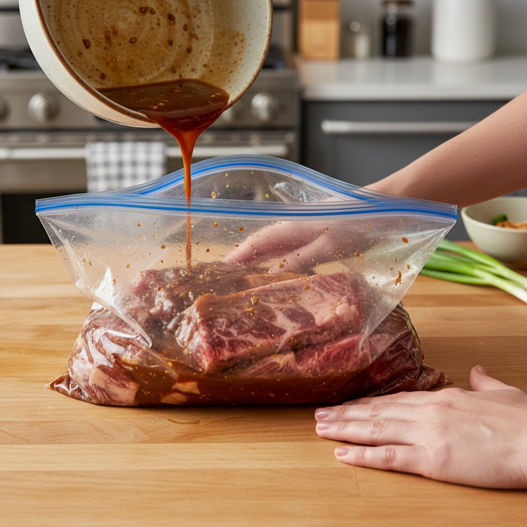 Marinate the ribs