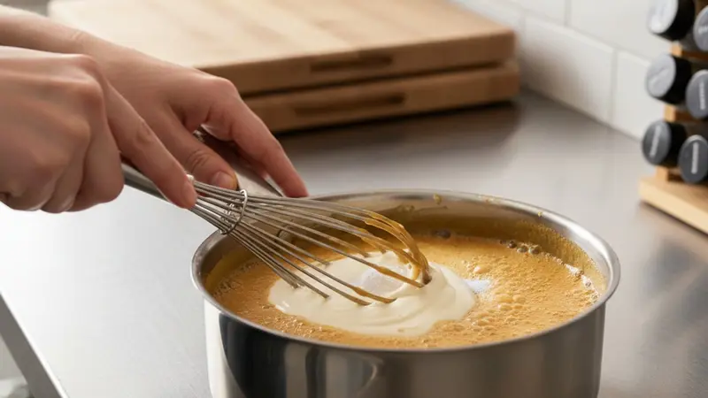 Finish the caramel