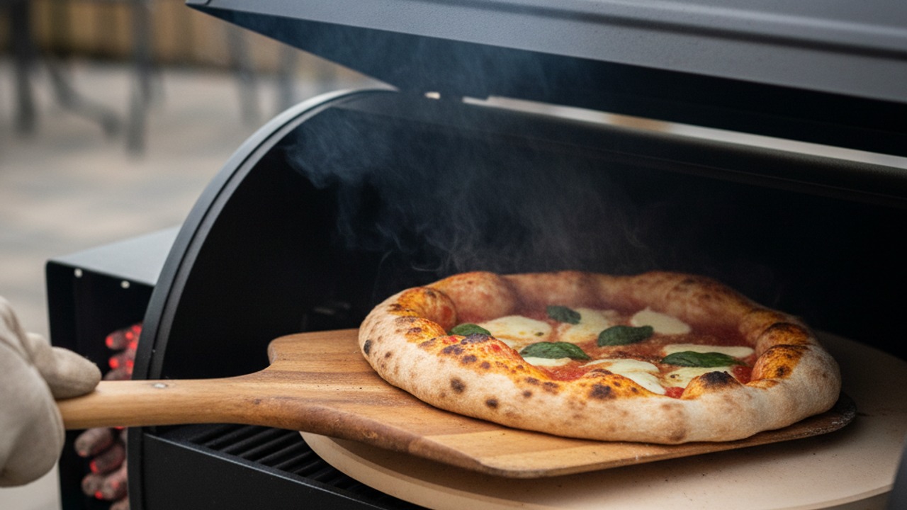 Bake on the preheated stone