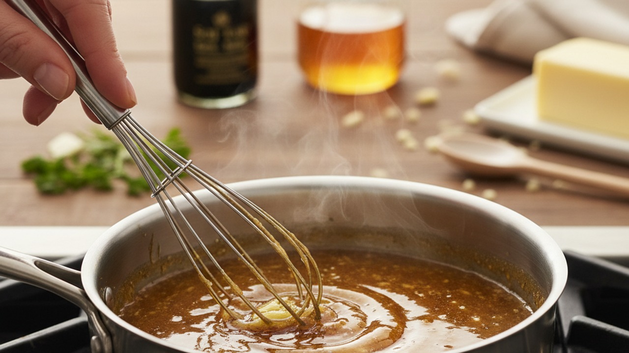 Make the honey-garlic glaze