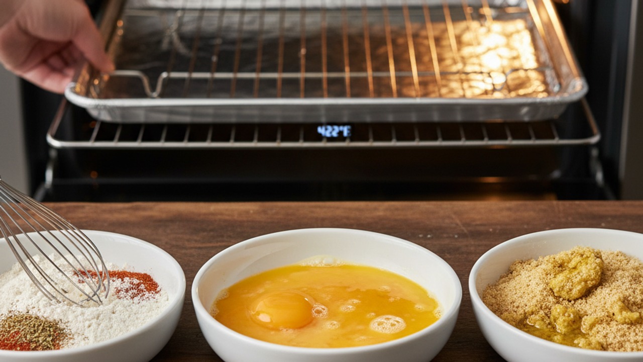 Prep the coating and oven