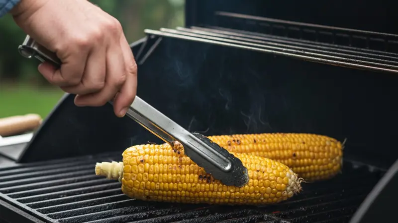 Char the corn